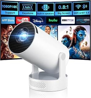 Kimwood Mini projecteur avec applications intégrées, portable à courte | Projecteur intelligent portable, grand écran dans les petites... chez Amazon Canada