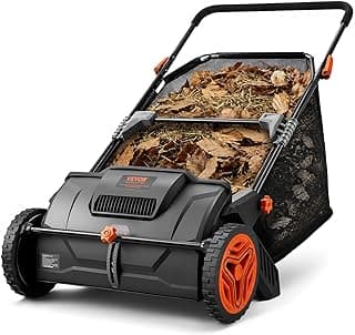 VEVOR Balayeuse à gazon à pousser, ramasse-feuilles et herbe de 21 pouces, roues robustes et acier épaissi résistant à utilisation... chez Amazon Canada