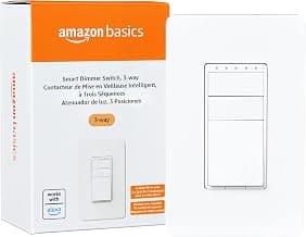 Amazon BasicsInterrupteur de gradateur intelligent à 3 voies, fonctionne avec Alexa, fil neutre requis - Un périphérique humain... chez Amazon Canada