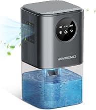 60OZ Small Dehumidifiers for Home,1.7L Water Tank,8/12/24H Timer | Energy Saving, 44dB Ultra-Quiet, Visible Display,7 Color LED Light,... chez Amazon Canada