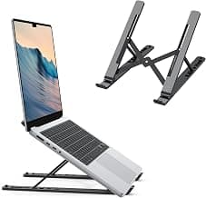 OMOTON Support d'ordinateur portable réglable à 7 niveaux en ABS | Construction légère et portable | Design creux de refroidissement |... chez Amazon Canada