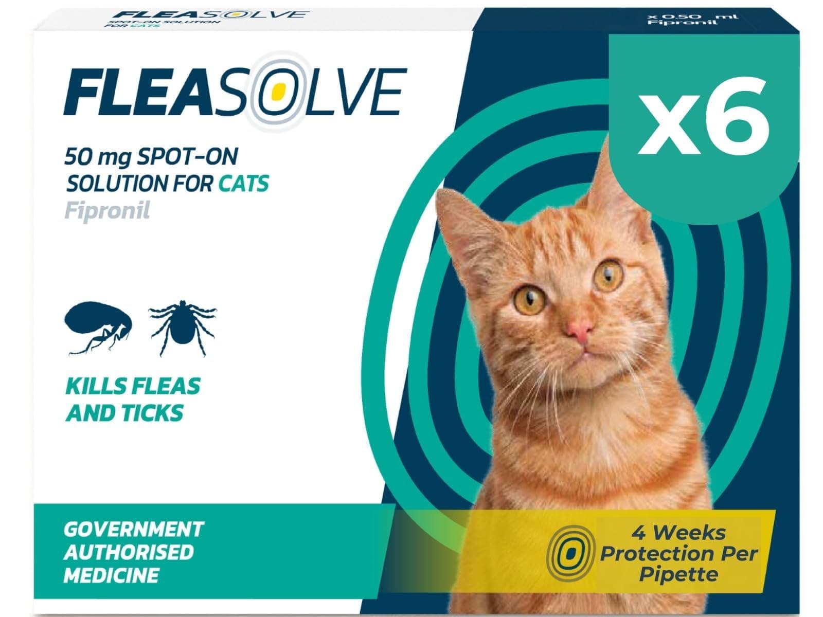 Cat Flea Treatment Spot On x 6 - Flea Treatment
