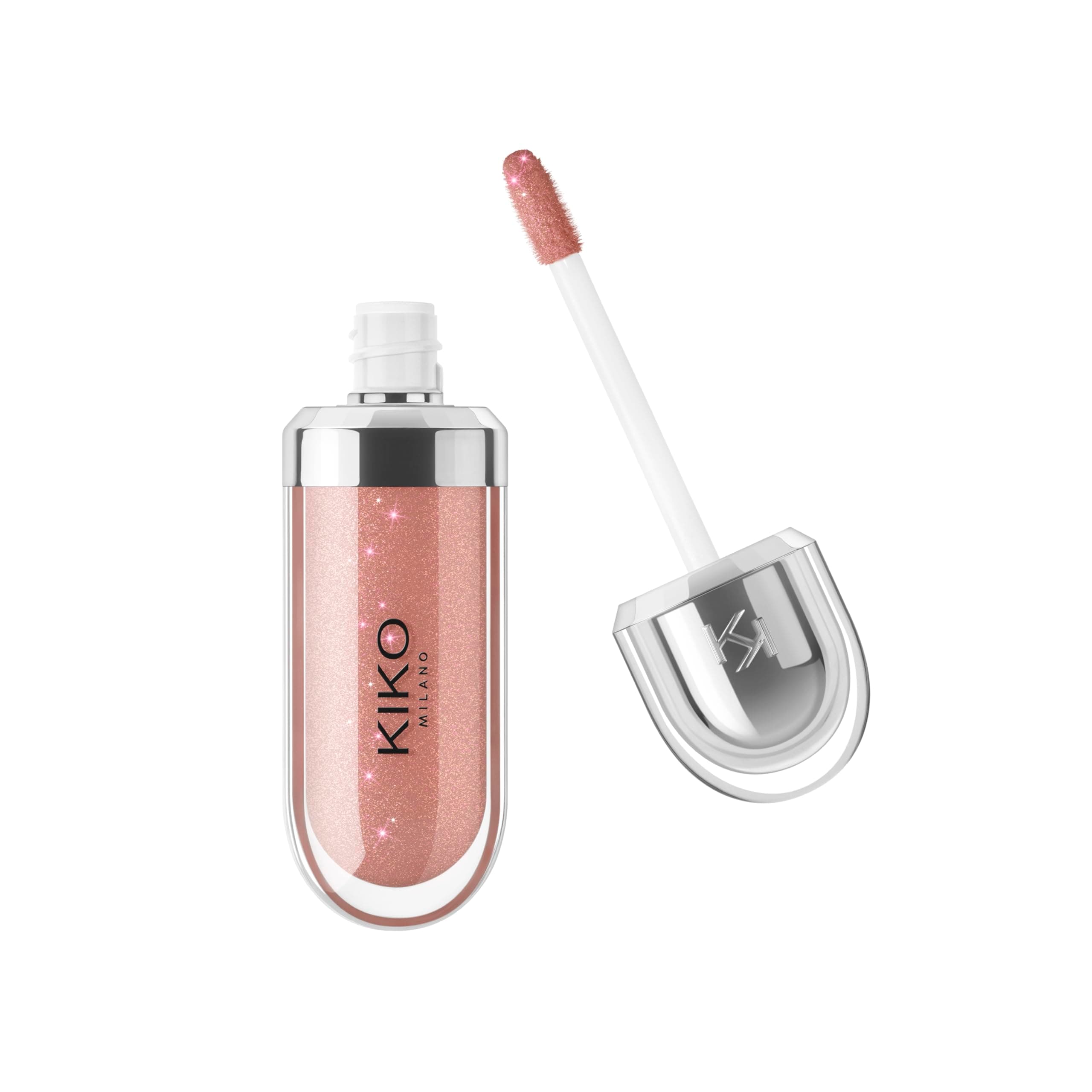 KIKO Milano 3D Hydra Lipgloss - Shade 20 Chestnut | Hydrating | Plumped 3D Shine | Non-Sticky | Wand Applicator | Long Lasting