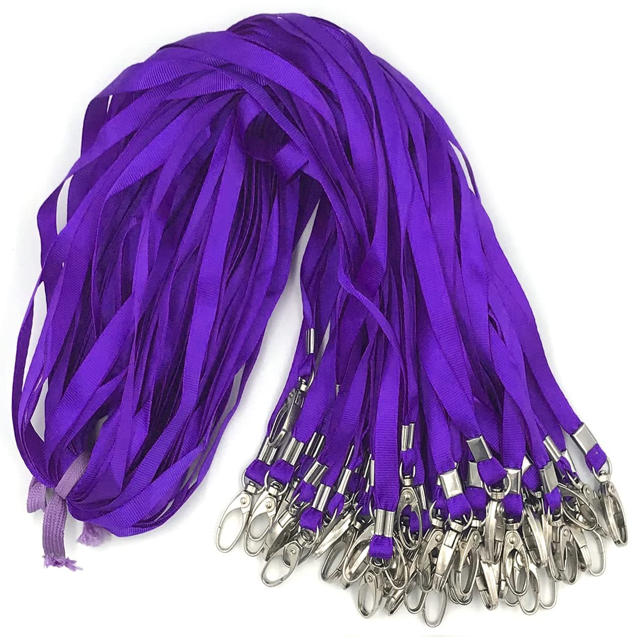 Beebel Purple Lanyards 50 Pcs Lanyard with Badge Clip chez Amazon US