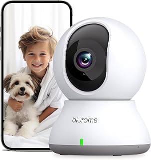 blurams Security Camera, 2K Indoor Camera 360-degree Pet Camera for Home Security w/ Motion Tracking, Phone App,... chez Amazon Canada