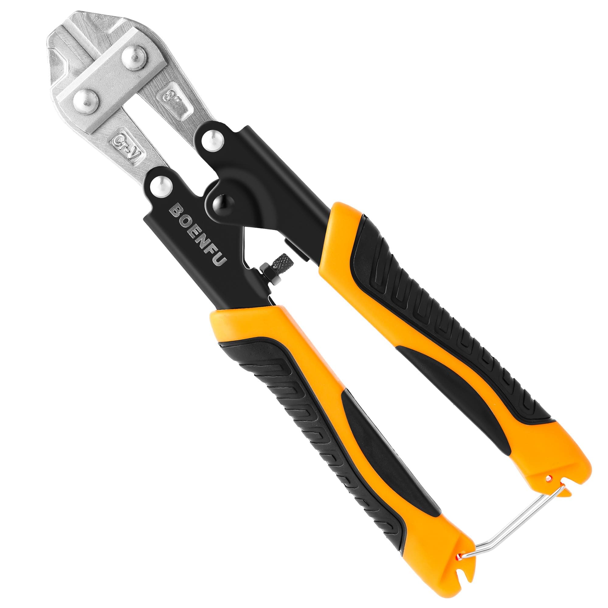 BOENFU Small Bolt Cutter 210mm Cable Cutter Heavy Duty Wire Cutters for Steel Wire, Chicken Wire, Fencing, Orange, 8 Inch chez Amazon UK