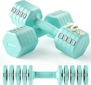 Adjustable Dumbbell Set,5/10 LB Pair Weights Dumbbells for Women at Home