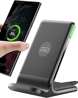 INIU Chargeur sans fil, 15 W, certifié Qi, support de charge rapide sans fil avec lumière adaptative adaptée au sommeil pour iPhone 17... chez Amazon Canada