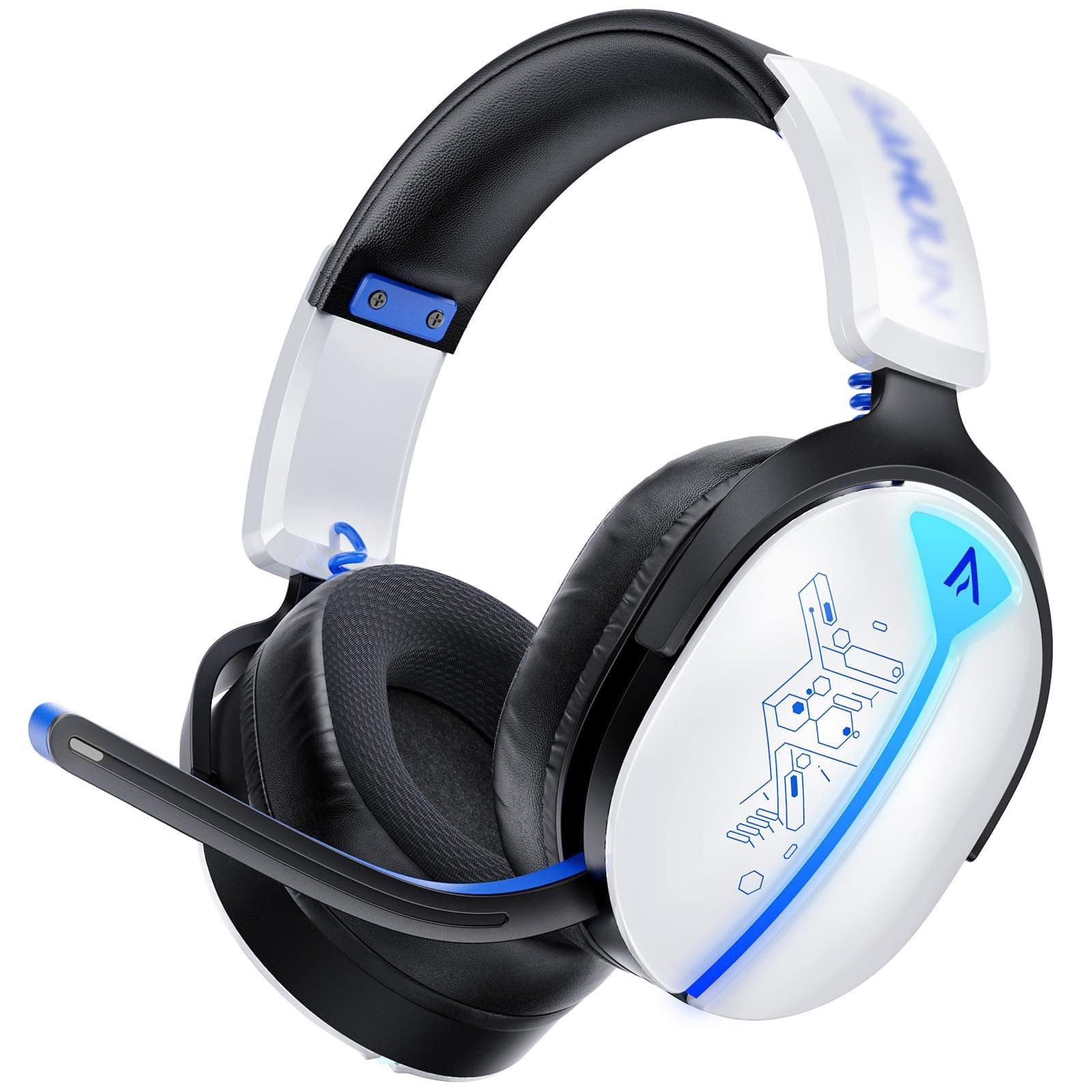 2.4GHz Wireless Gaming Headset for Ps5/PC/Switch, Bluetooth 5.3 40H RGB chez Amazon UK