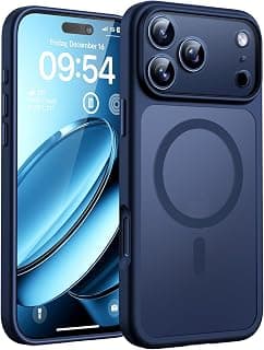 TOCOL Coque translucide et mate, pour iPhone 17 Pro Max de 6,9", protection complète de l'appareil photo, anneau magnétique intégré,... chez Amazon Canada