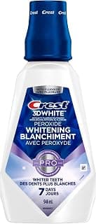 Crest 3D White Bain de Bouche au Peroxyde/Rinçage Buccal, Renforce l'émail, Blanchit les Dents, Prévient les Caries, Sans Alcool,... chez Amazon Canada
