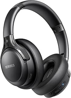 BERIBES Casque Bluetooth supra-auriculaire, 65 heures de lecture et 3 modes EQ, casque sans fil avec microphone, basses immersives,... chez Amazon Canada
