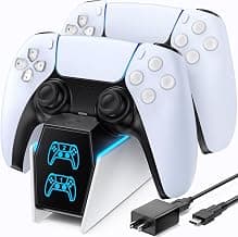 Chargeur de manette PS5, station de charge OIVO PS5 pour manette Dualsense, station de charge pour manette PS5 avec adaptateur secteur... chez Amazon Canada