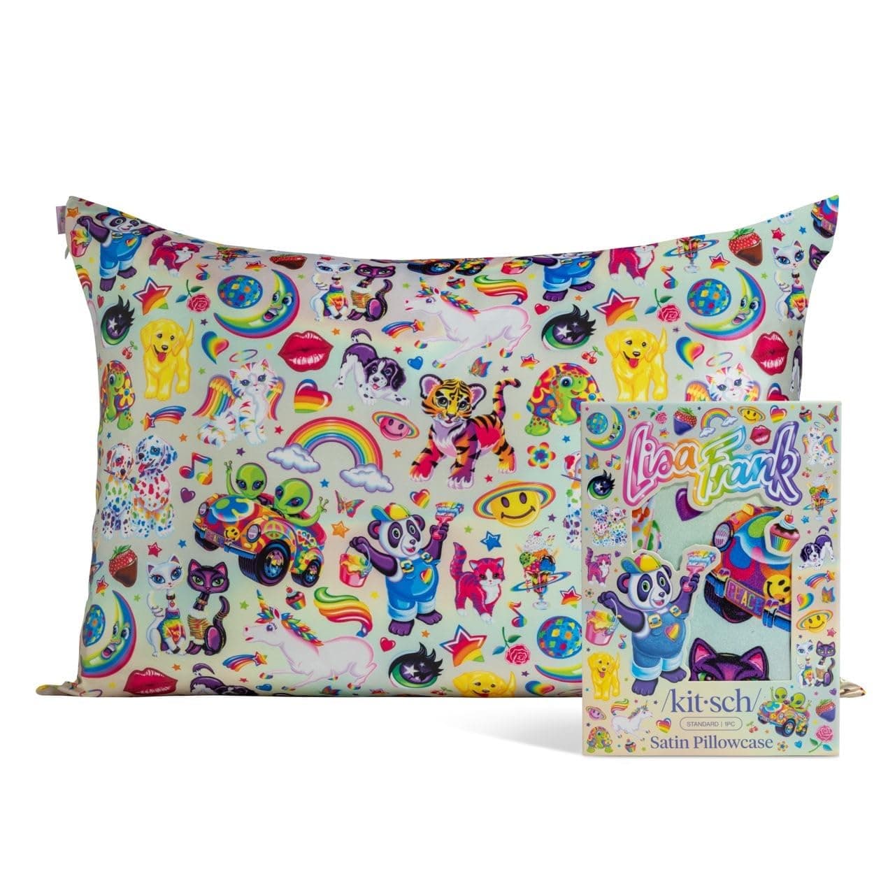 Lisa Frank x Kitsch Satin Pillowcase - The Fantastic World of chez Amazon US