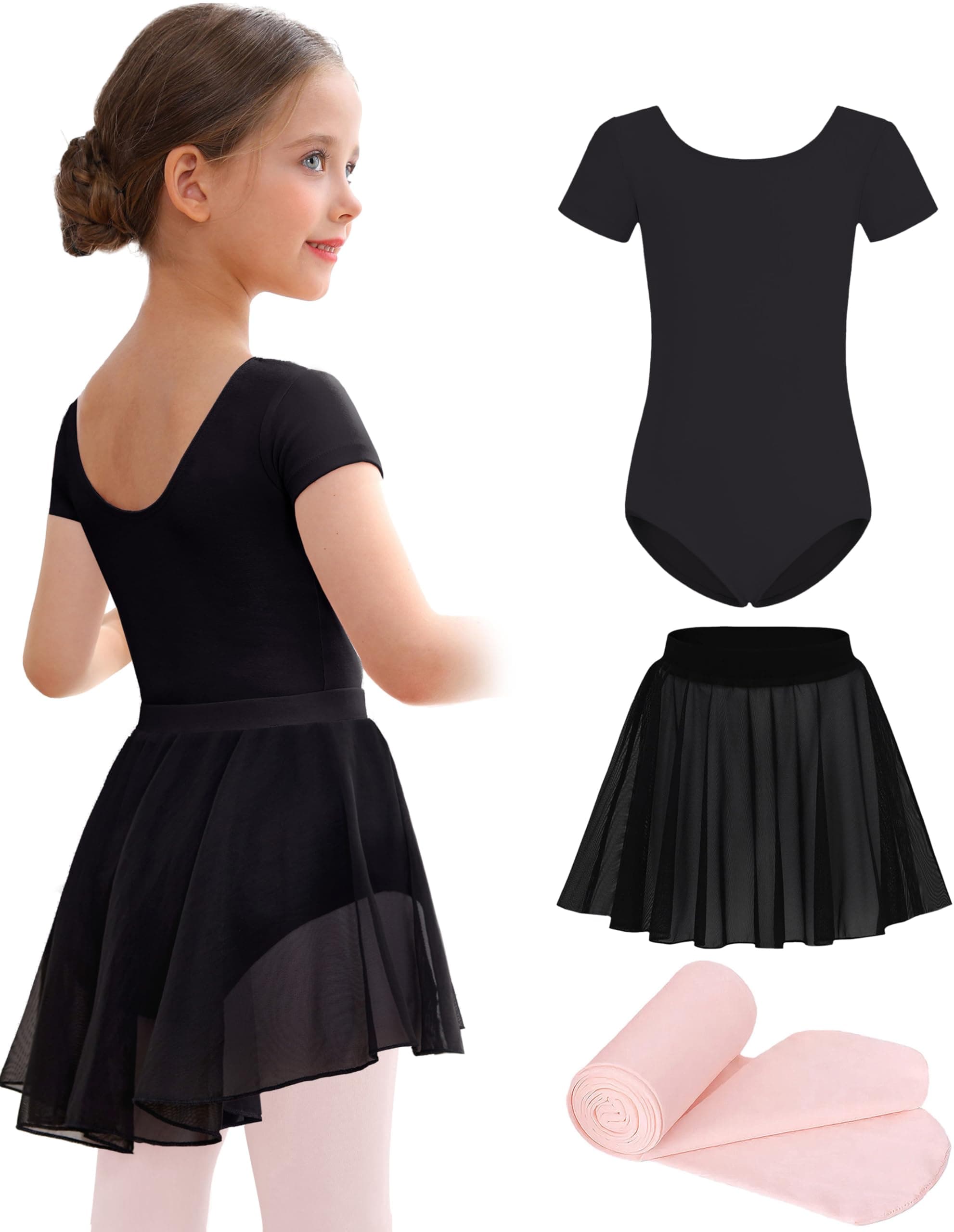 Mecceos Ballet Leotards Skirt and Tights Combo for Girls Toddler Dance Classical Gymnastics Leotard Dresses Tutu chez Amazon US