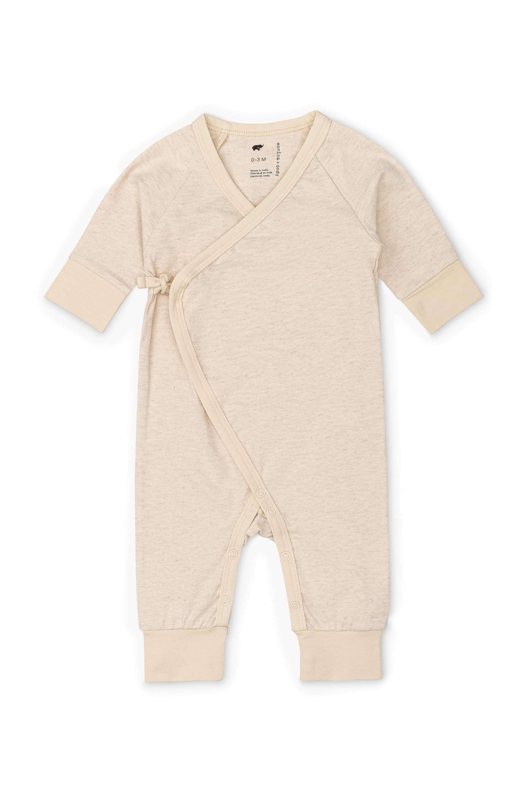 monica + andy Kimono Tie Long Sleeve One Piece, 100% Organic Baby Clothes for Girls & Boys, Preemie, Newborn & Infant chez Amazon US