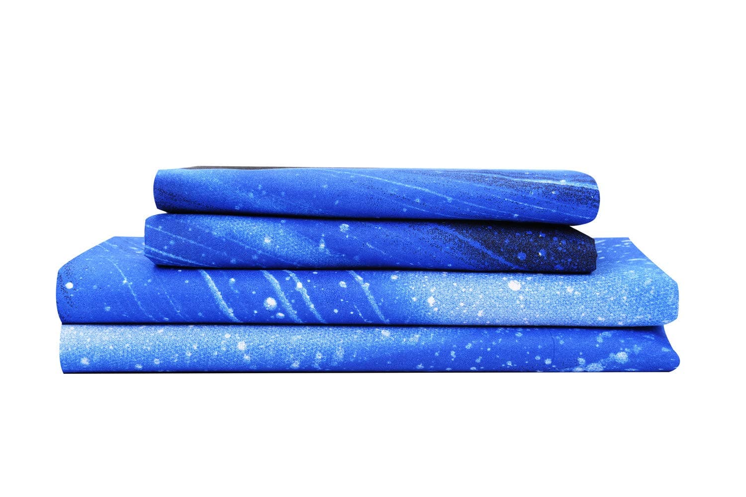 Bedlifes Galaxy Outer Space Sheet Set, Galaxy Themed, 3 pcs Including Flat Sheet, Fitted Sheet, and 1 Pillowcase (Light Blue King) chez Amazon US