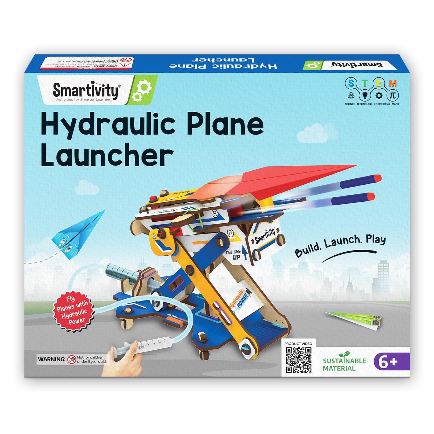 Smartivity 2in1 Hydraulic Aeroplane & Dart Launcher STEM Kit Ages 6-14 | Educational DIY Toy | Birthday Gift for Boys & Girls chez Amazon US