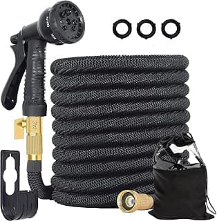 Expandable Garden Hose 25FT,Water Hose with 8 Function Spray Nozzle,Lightweight Hose&No-Kink Flexible Garden... chez Amazon Canada