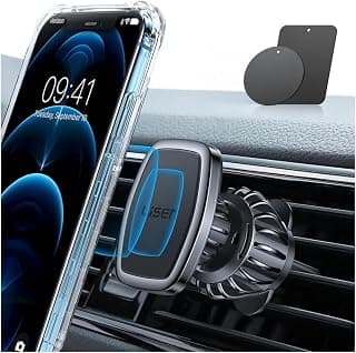 Support de téléphone de voiture LISEN avec crochet magnétique de qualité militaire pour voiture avec 6 aimants puissants, compatible... chez Amazon Canada