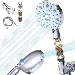 VXV Filtered Shower Head, 8 Modes High Pressure Shower Head with Handheld, 5" Showerhead Built in Power Wash for Clean,... chez Amazon Canada