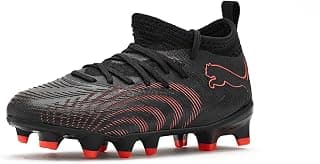 PUMA Kids Boys Future 9 Match Firm GroundArtificial Ground Soccer Cleats - Black