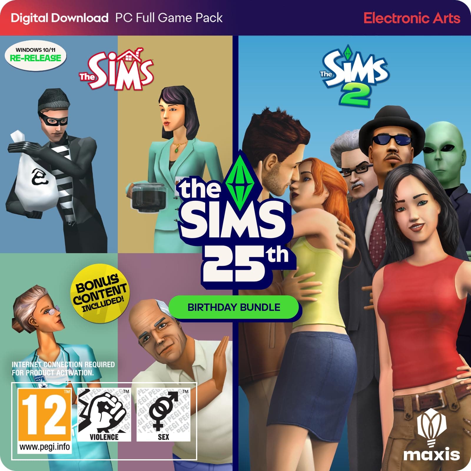 The Sims 25th Birthday Bundle PCWin | Downloading Code EA App - Origin | VideoGame | English