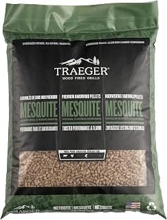 Traeger - Granulés en bois de mesquite 100 % naturel pour fumoirs et grils à granulés. BBQ, cuisson, rôtissage et grillade, sac de 9 kg chez Amazon Canada