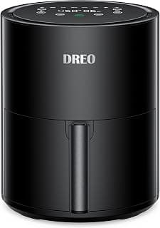 DREO Air Fryer - 100℉ to 450℉, 4 Quart Hot Oven Cooker with 50 Recipes, 9 Cooking Functions on Easy Touch Screen,... chez Amazon Canada