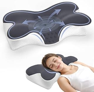 Cervical Neck Pillow for Sleeping Comfort, Ergonomic Neck Support Memory Foam Bed Pillow, Contour Orthopedic Pillow... chez Amazon Canada