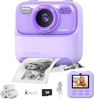 masterbee Appareil photo à impression instantanée pour enfants, cadeaux d'anniversaire pour filles et garçons, jouets d'appareil photo... chez Amazon Canada