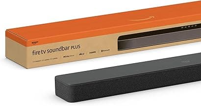 Amazon Fire TV Soundbar Plus (newest model) with built-in subwoofer, 3.1 channel, Dolby Atmos and clear dialogues chez Amazon Canada