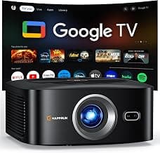 HAPPRUN 1500 ANSI 4K Decoding Outdoor Projector with Official Google TV
