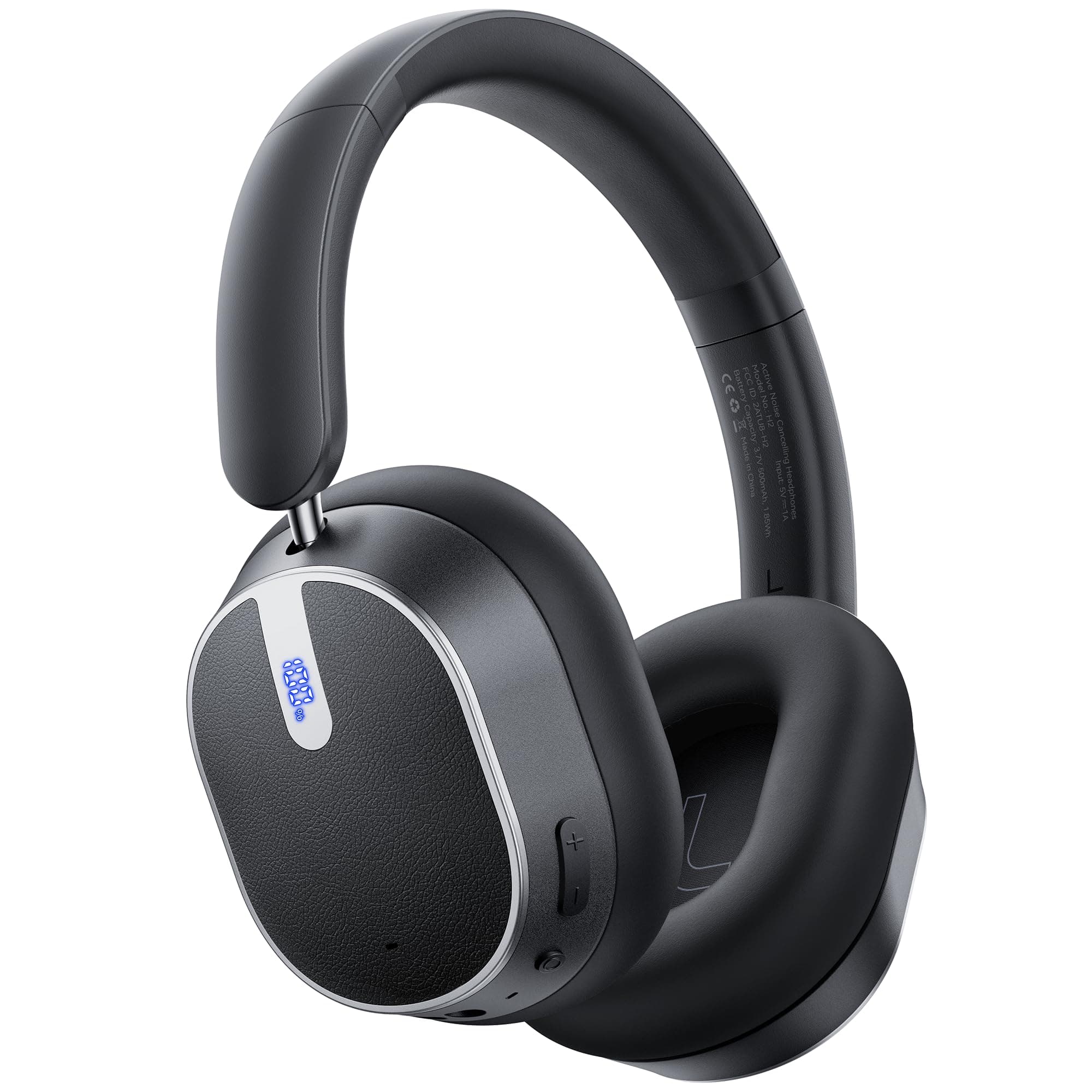 Hybrid Active Noise Cancelling Headphones,120H Playtime Wireless Headphones Bluetooth 6.0 with Power Display, 6-Mic ENC Calls, Hi-Res... chez Amazon US