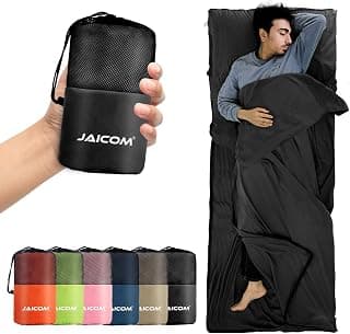 JAICOM Sac de couchage thermique Liner, Travel Sheets & Adult Sleep Sack, Ultralight and Portable Summer Sac de... chez Amazon Canada