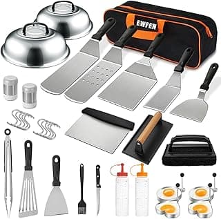 Kit de 35 accessoires pour plancha, ensemble d'accessoires pour gril à surface plate pour Blackstone et Camp Chef, ensemble de... chez Amazon Canada