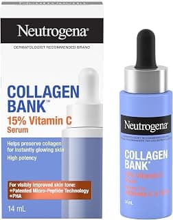 Neutrogena Collagen Bank Vitamin C Face Serum - Fragrance Free, 14 mL | 15% Vitamin C with Micro Peptides, Visibly... chez Amazon Canada