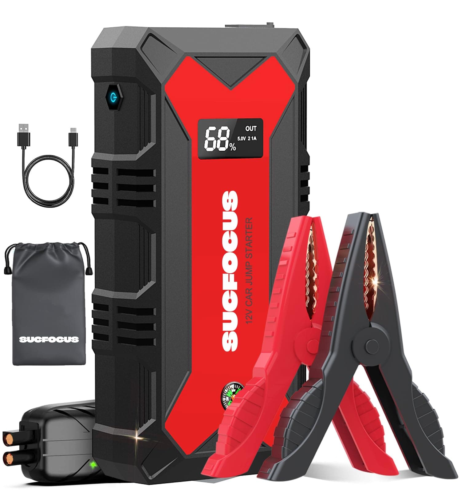 Jump Starter Power Pack, 4000A Car Battery Booster
