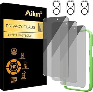 Ailun Privacy Screen Protector + Camera Lens Protector for iPhone 17 | 3+3 Pack, 6.3 Inch, Installation Frame, Dynamic Island... chez Amazon Canada