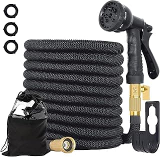Expandable Tuyau d'arrosage extensible 25FT,Water Hose with 8 Function Spray Nozzle,Lightweight Hose&No-Kink Flexible... chez Amazon Canada