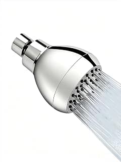 High Pressure Shower Head, 3 Inch Fixed Rainfall Showerhead, Anti-Clog Anti-Leak, Chrome Finish with Adjustable Swivel... chez Amazon Canada