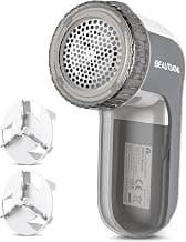 BEAUTURAL Fabric Shaver and Lint Remover, Portable Sweater Defuzzer | Battery Operated, 2-Speed Settings, 2 Replaceable Stainless... chez Amazon Canada
