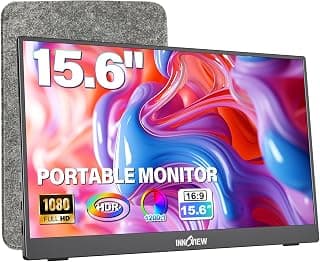 InnoView Moniteur portable 39,6 cm 1080p Moniteur portable pour ordinateur portable avec housse de protection Support réglable à 90°... chez Amazon Canada