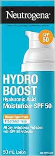 Neutrogena Hydro Boost Sérum anti-âge visage Moisturizer SPF 50 with Broad Spectrum, Non-Greasy, Fragrance Free... chez Amazon Canada