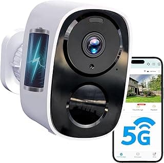 Caméras de sécurité sans fil 2K 2025 améliorées pour l'extérieur, stockage cloud gratuit, autonomie de batterie de 1 à 5 mois,... chez Amazon Canada