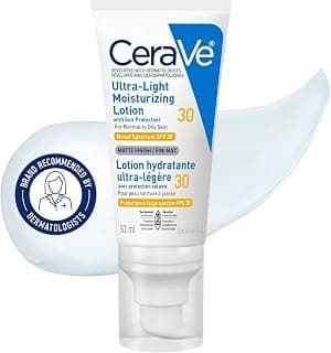 CeraVe Ultra-Light Face Moisturizer SPF 30, Travel Size, 52mL | Sérum anti-âge visage Écran solaire minéral haute... chez Amazon Canada