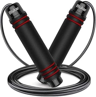 Blukar Jump Rope, Speed Skipping Jumping Rope Tangle-free Adjustable | Rapid Ball Bearings & Soft Foam Handle for Fitness Workouts Fat... chez Amazon Canada