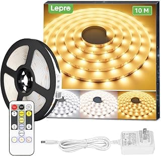 Lepro Ruban LED lumineux connecté, 32.8ft Dimmable Light Strip, 3000-6000K Tunable Blanc,600 LEDs SMD 2835 LED Tape... chez Amazon Canada