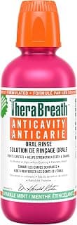 TheraBreath Anticavity Alcohol-Free Oral Rinse, Sparkle Mint, 473 ml | Cavity protection, Alcohol-free and dye-free, Certified vegan,... chez Amazon Canada
