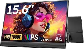 Moniteur portable, écran de voyage FHD 1080p de 15,6 pouces pour ordinateur portable, écran externe ultra fin avec béquille, extension... chez Amazon Canada